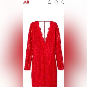 NWT H&M Red Gown